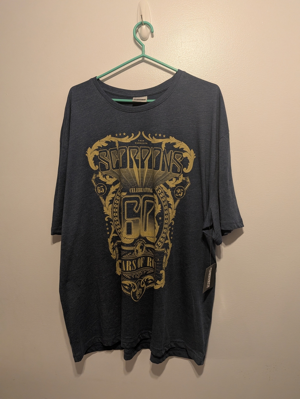 Graphic Tee - Navy with Gold Print